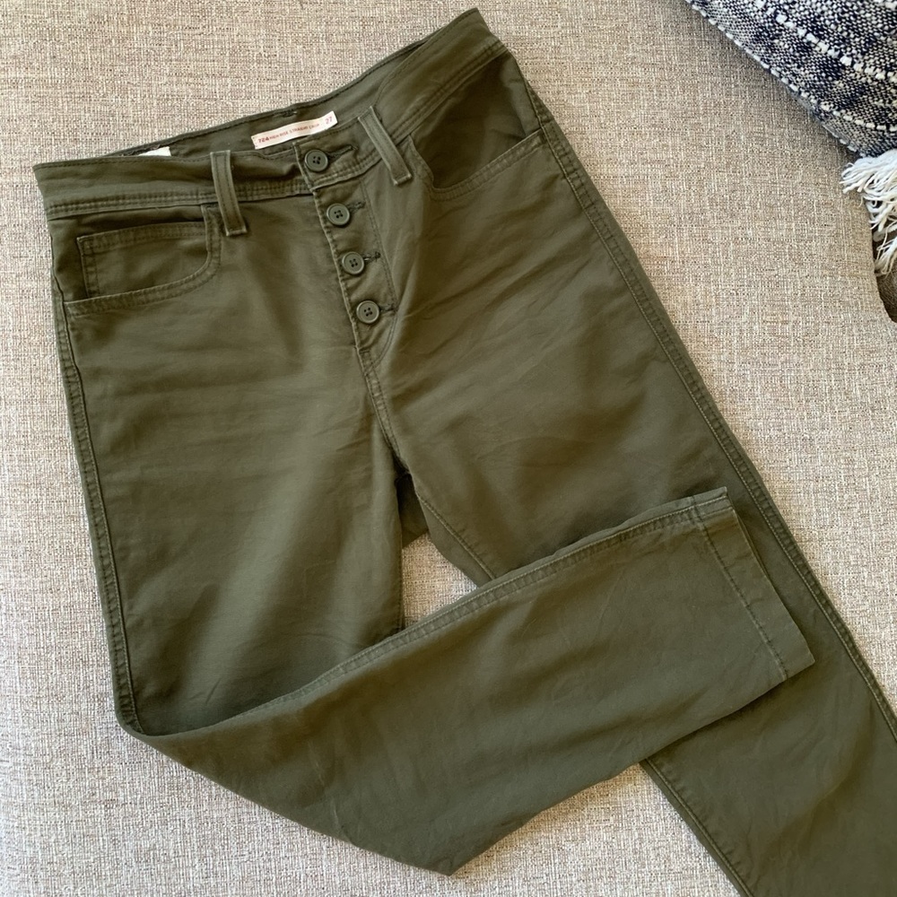 Levi’s 724 High Rise Crop Utility Pants